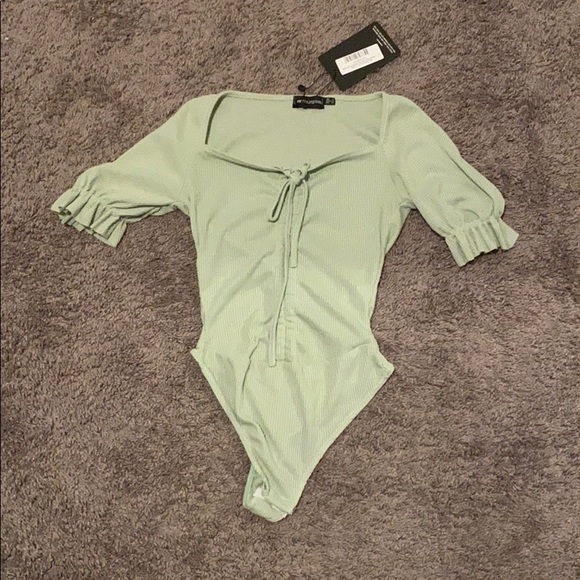 PrettyLittleThing Tops - Green Bodysuit (PrettyLittleThing)